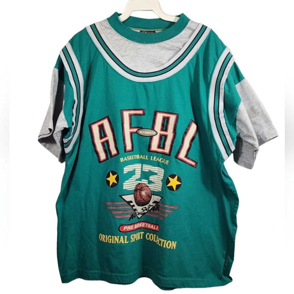 VTG ATHLETIC WORKS ULTIMATE AFBL BASKETBALL LEAGUE ORIGINAL SPORT COLLECTION 23 - Picture 1 of 12